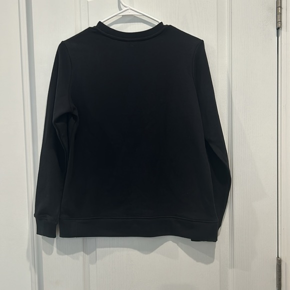 Nike Girl’s Black Crew neck Sweatshirt, Size XL Standard Fit - Picture 4 of 6